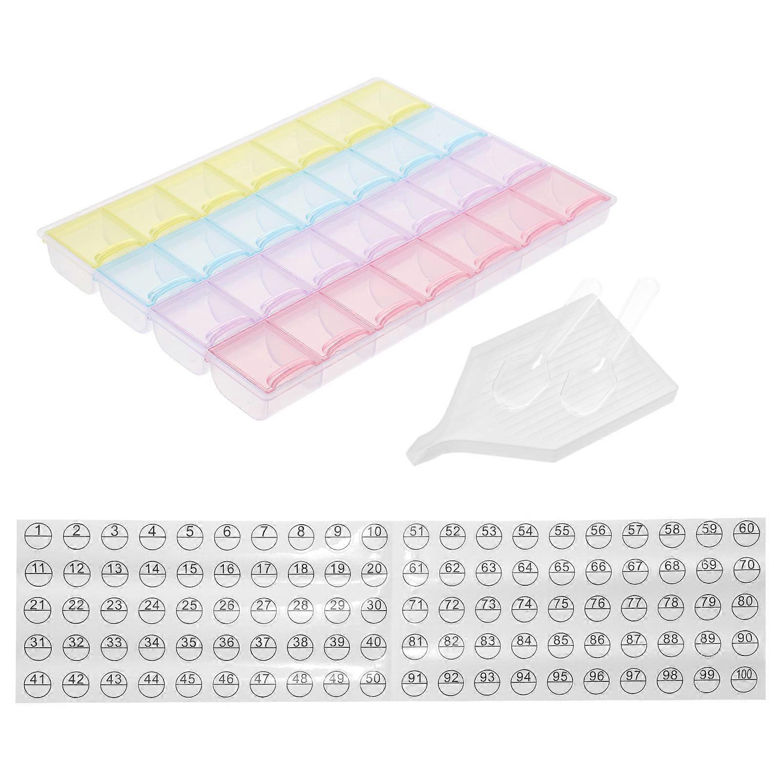 Craft Supply Storage Box 1 Set Suitable For Beads And Jewelry Assorted Color Rectangular Organizer
