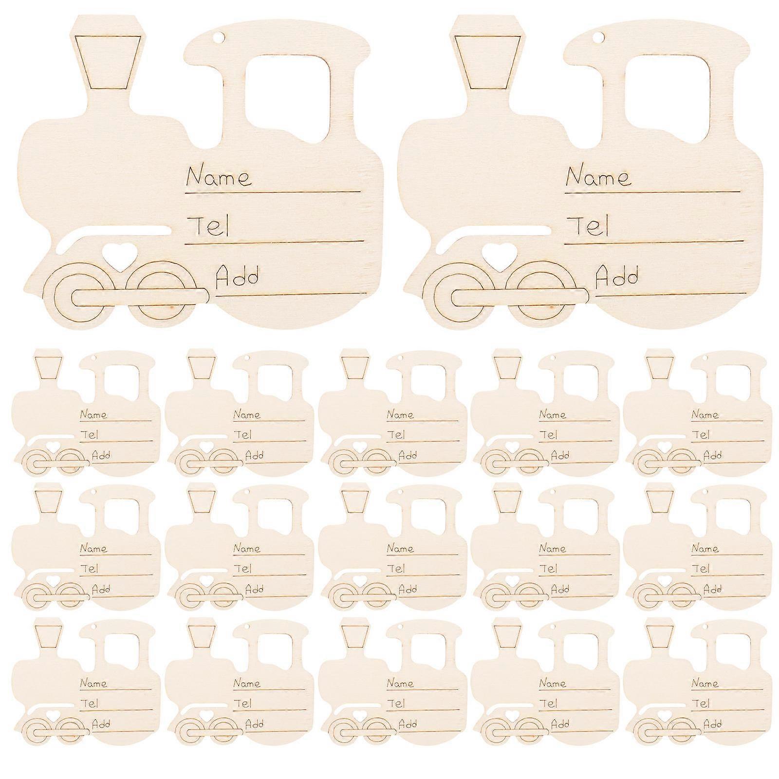 Wooden Shapes for Crafts Unfinished Wood Cutout Khaki Color Versatile DIY Projects Decor 25pcs