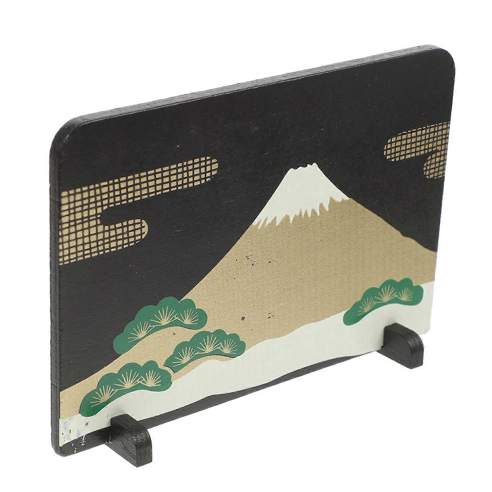 Realistic Shape Miniature Decorative Screen Japanese Style For Living Room Decoration 12.80X9.00X2.90CM 1Pack