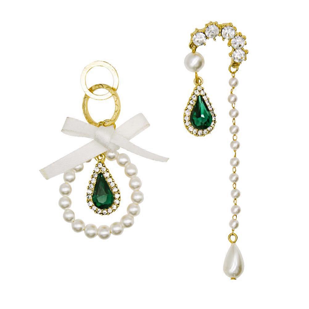 Chic Dangle Earrings For Women Jewelry Daily Wear Assorted Color Elegant Asymmetric Design 1 Pair