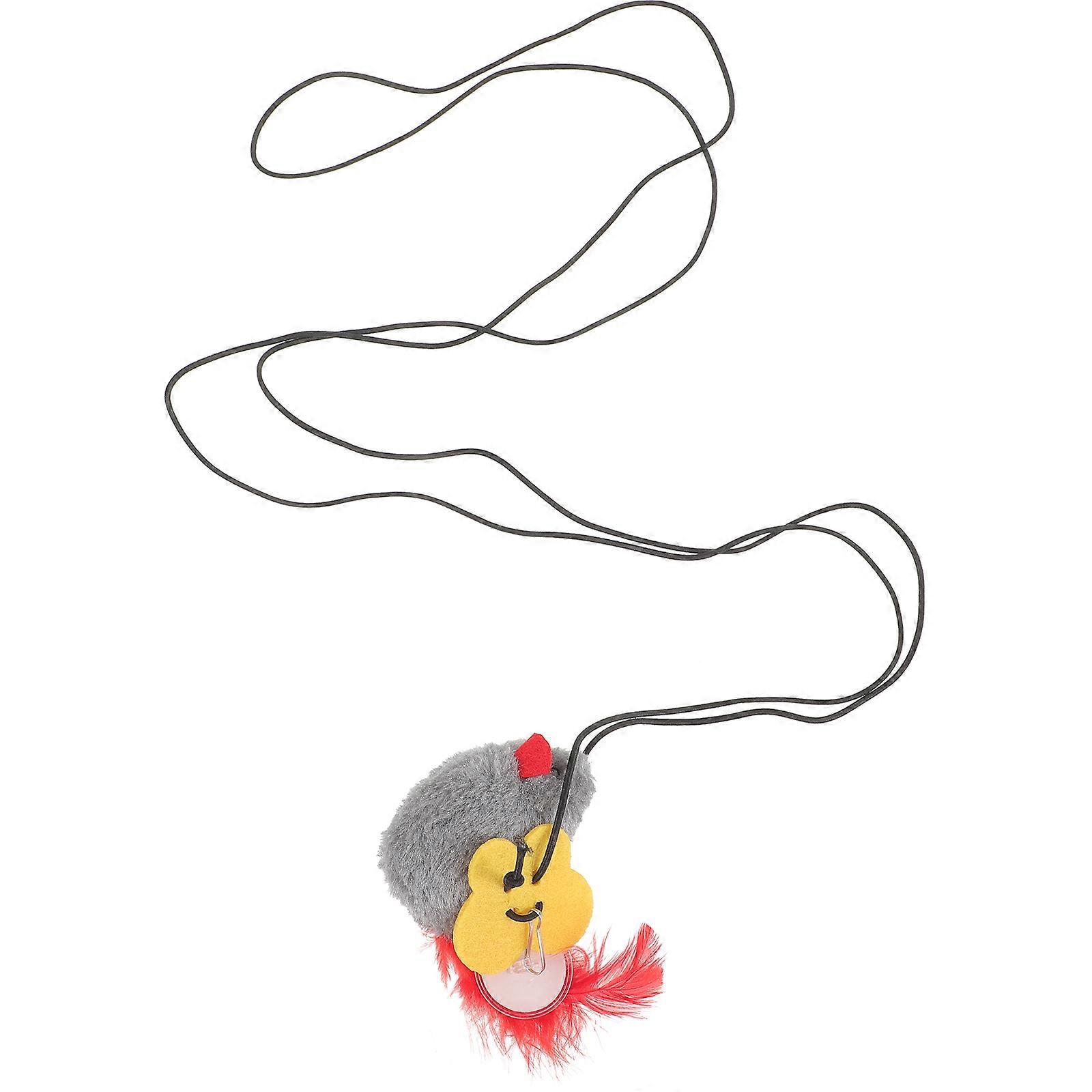 Interactive Hanging Mouse Cat Toy For Indoor Play Designed With Elastic Cord 1Pack For Pet Owners