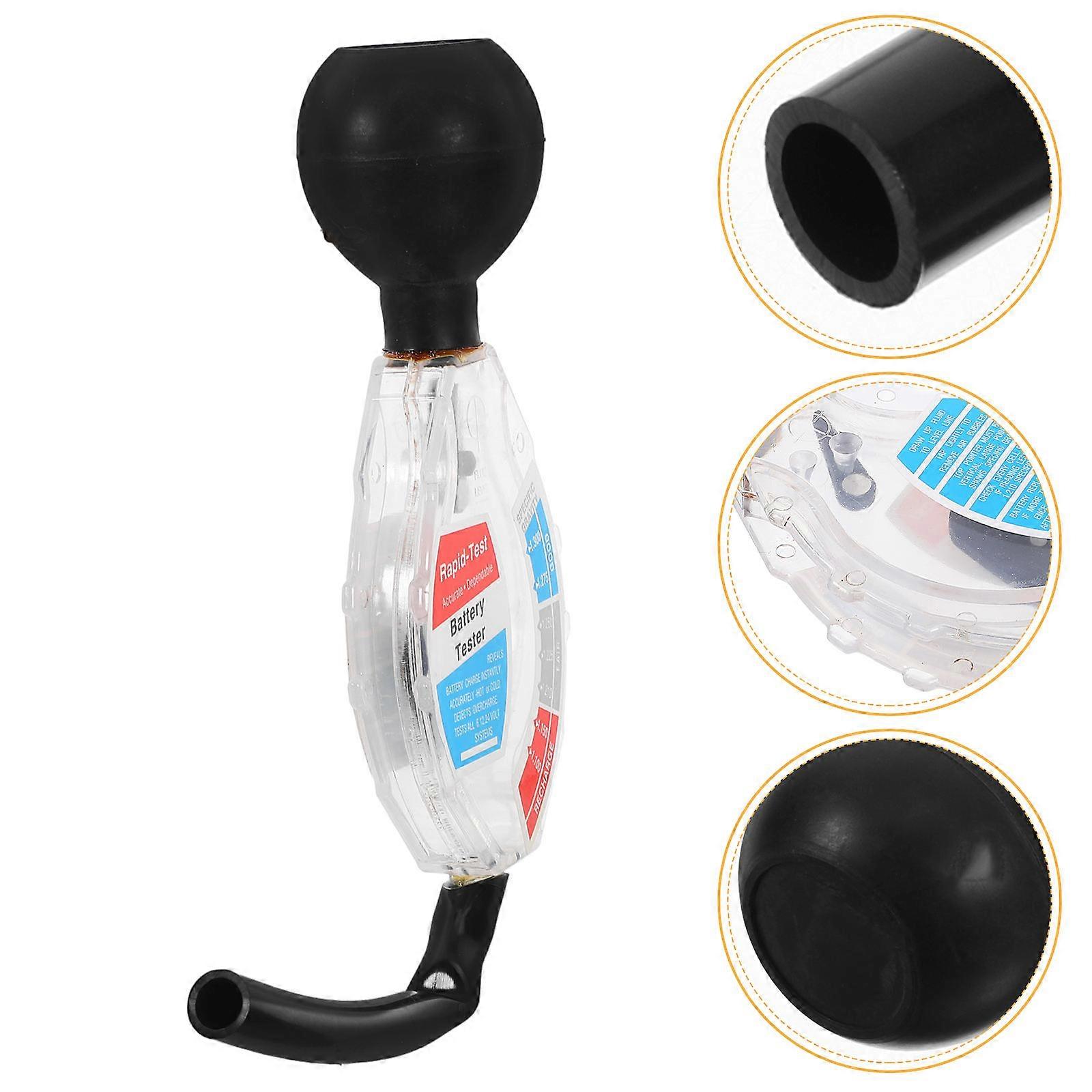 The **Automobile Battery Hydrometer Tester** is a practical and essential tool designed for measuring the **specific gravity (density)** of the