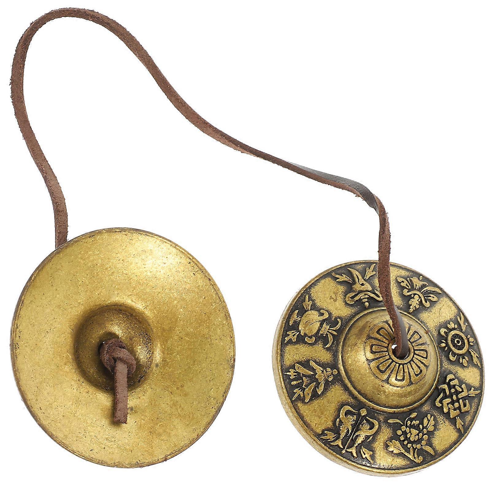Handmade Durable Copper Cymbals Bell for Meditation, Yoga & Relaxation – Easy to Use Percussion Instrument for Beginners & Experienced Players