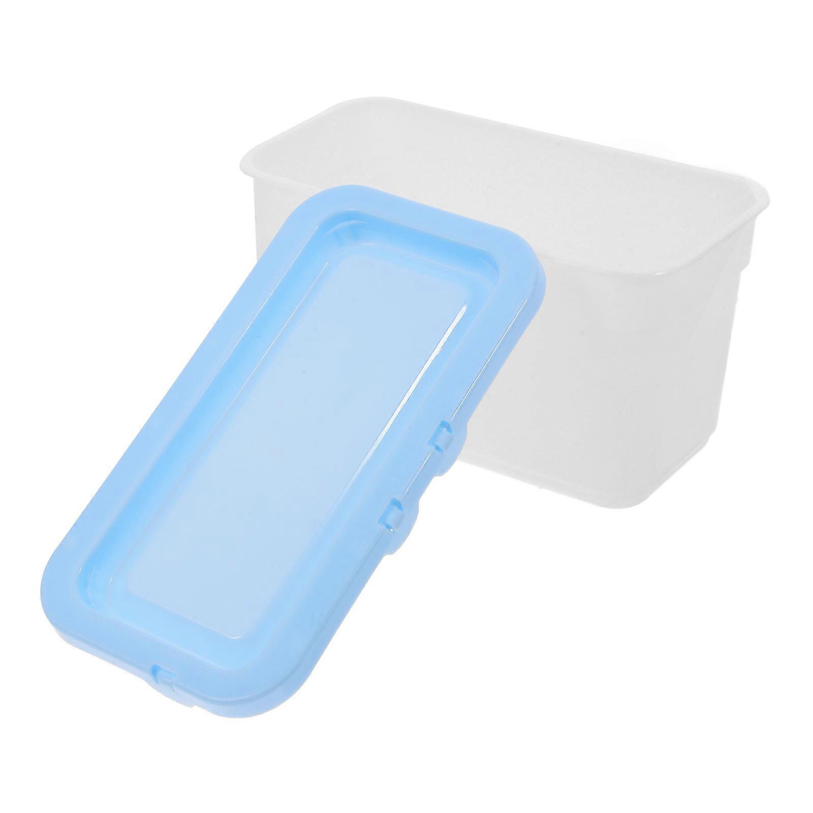 60pcs Durable Laundry Storage Box Organizer for Laundry Room Home Use Blue Container