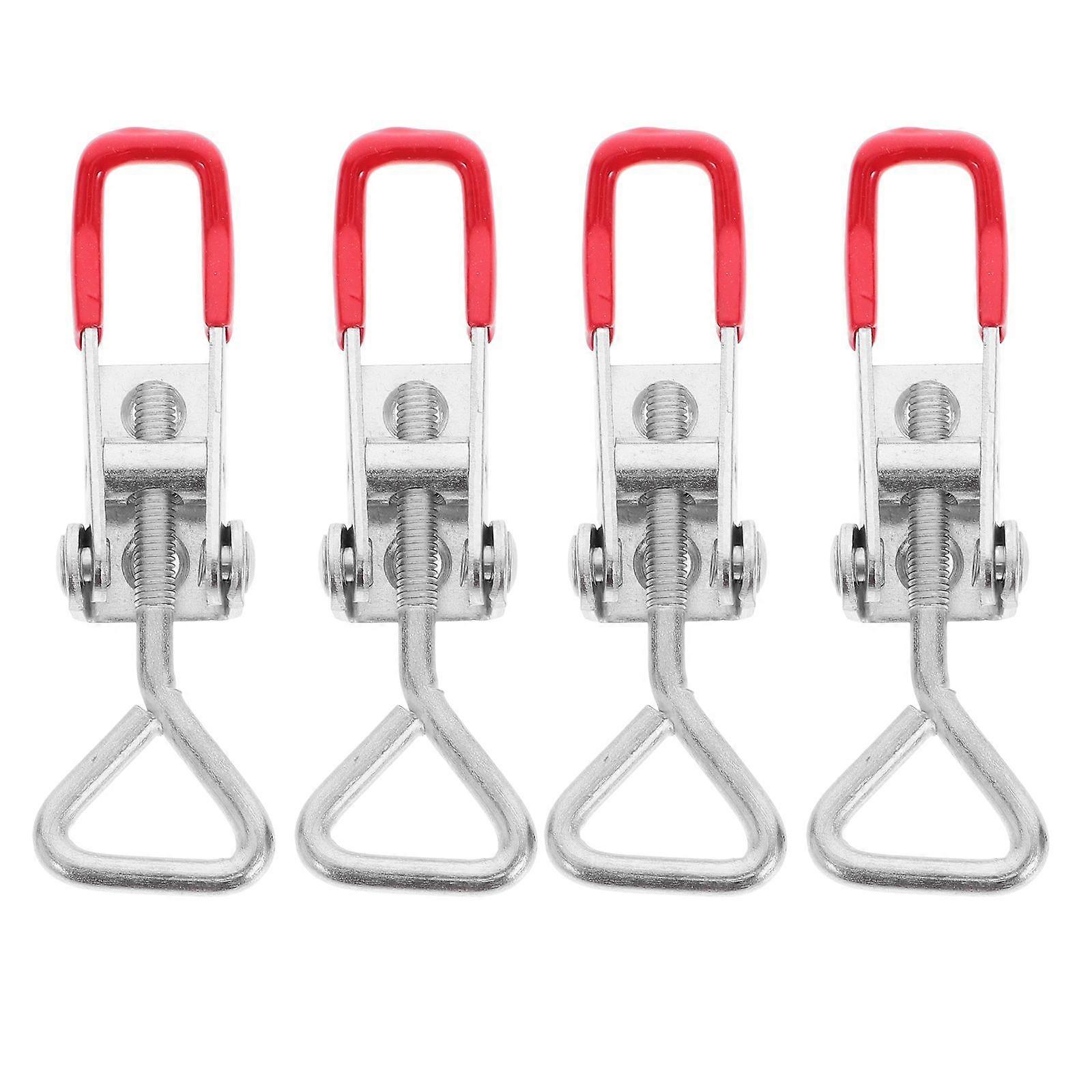 4pcs Toggle Latch Heavy Duty Latch Clamp Hasp Toggle Latch Adjustable Pull Latch