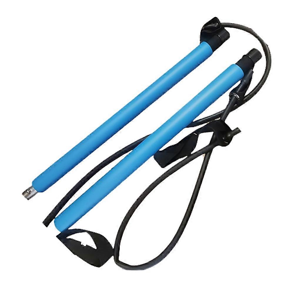 Pilates Bar Resistance Band Multifunctional Fitness Yoga Strength Training Stretching Stick Elastic 