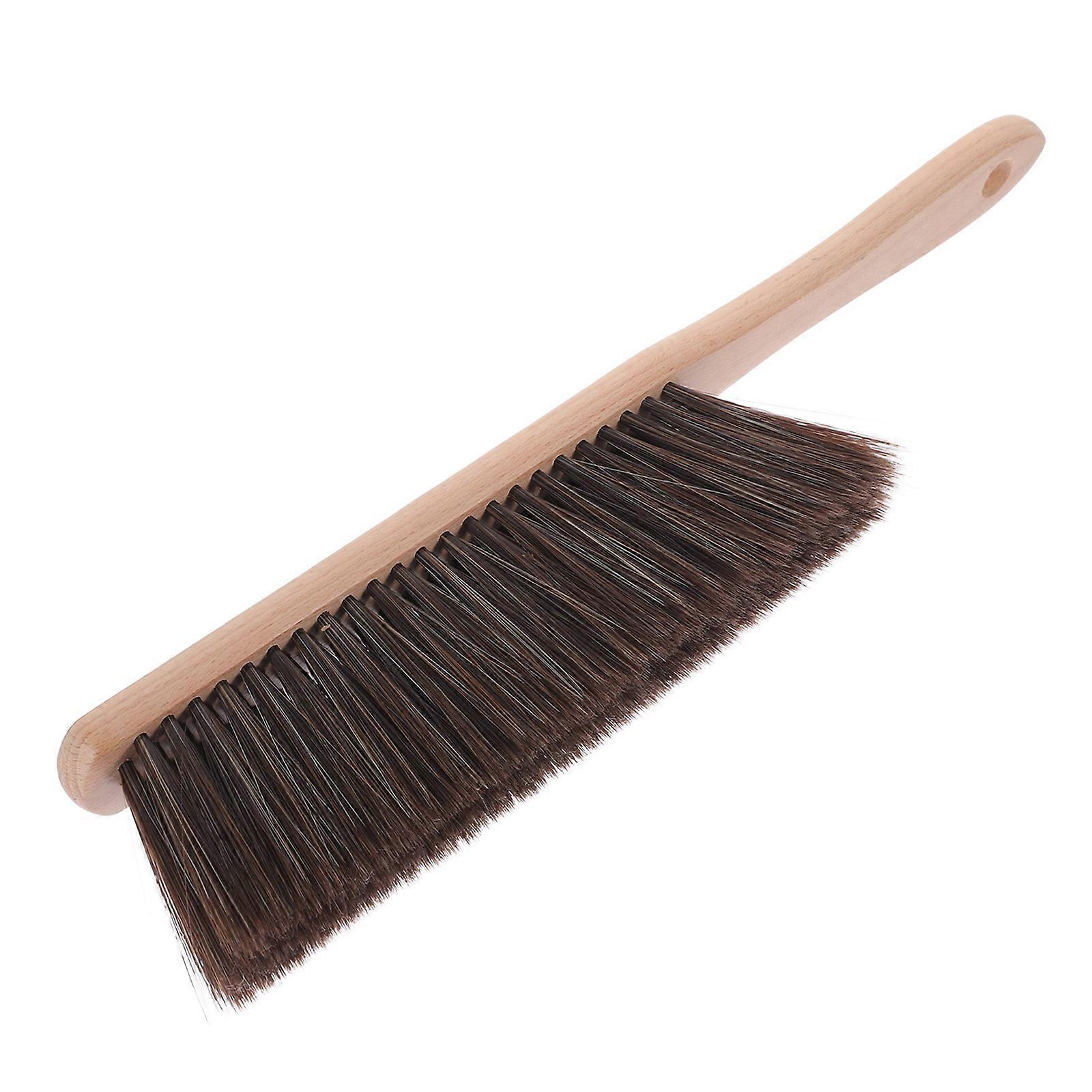 4Set Small Wooden Broom With Ergonomic Handle For Desk Bed And Keyboard Cleaning Durable Construction