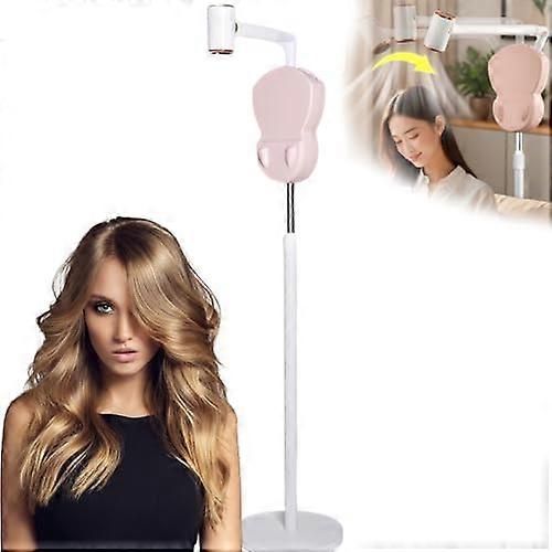 Hair Dryer, Portable Standing Hairdryer with 86° Automatic Swing, Adjustable Height Angle, 1800W Floor Dryer with Power Failure Protection for Home