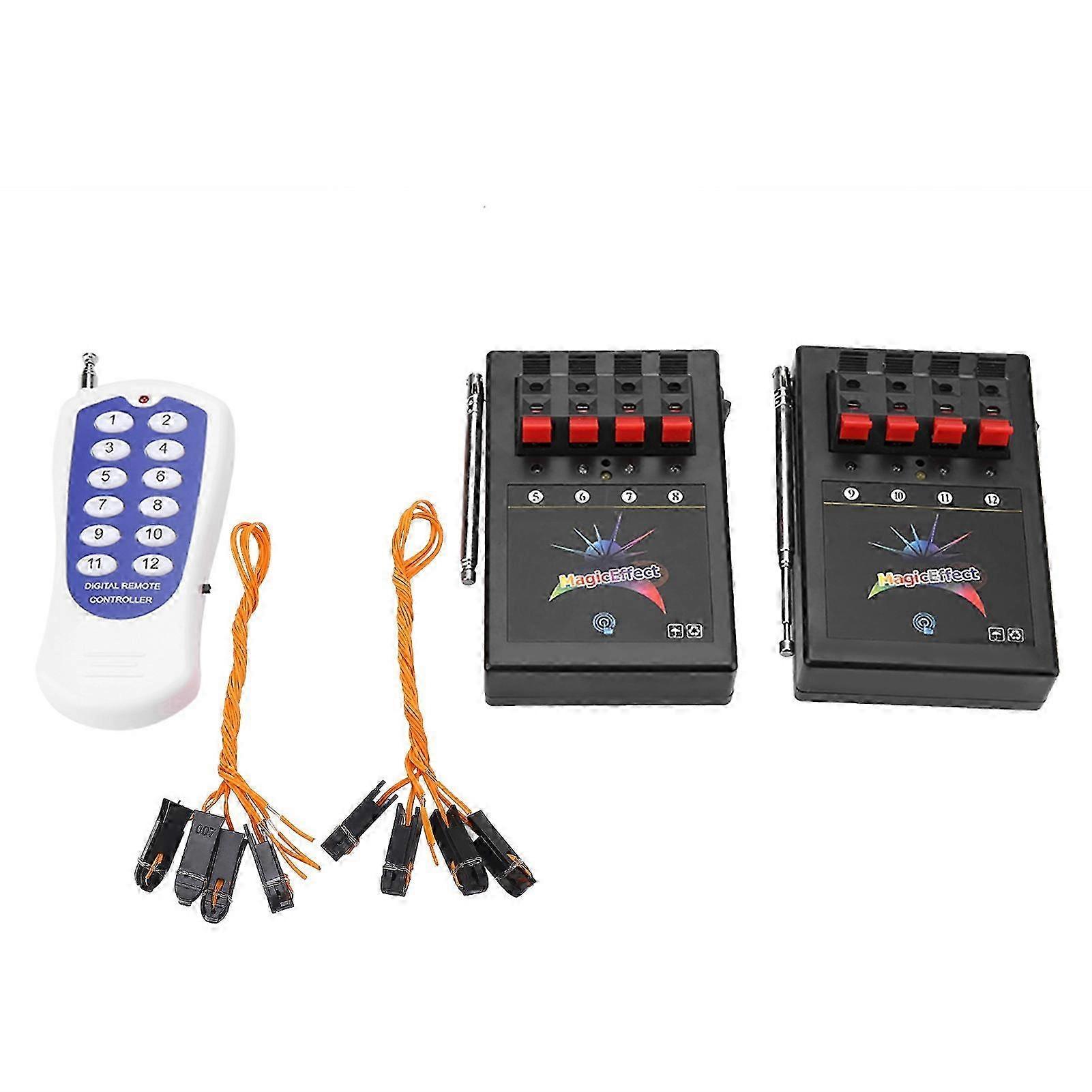 Sistema di accensione fuochi d'artificio wireless professionale a 12 canali con accenditori e telecomando