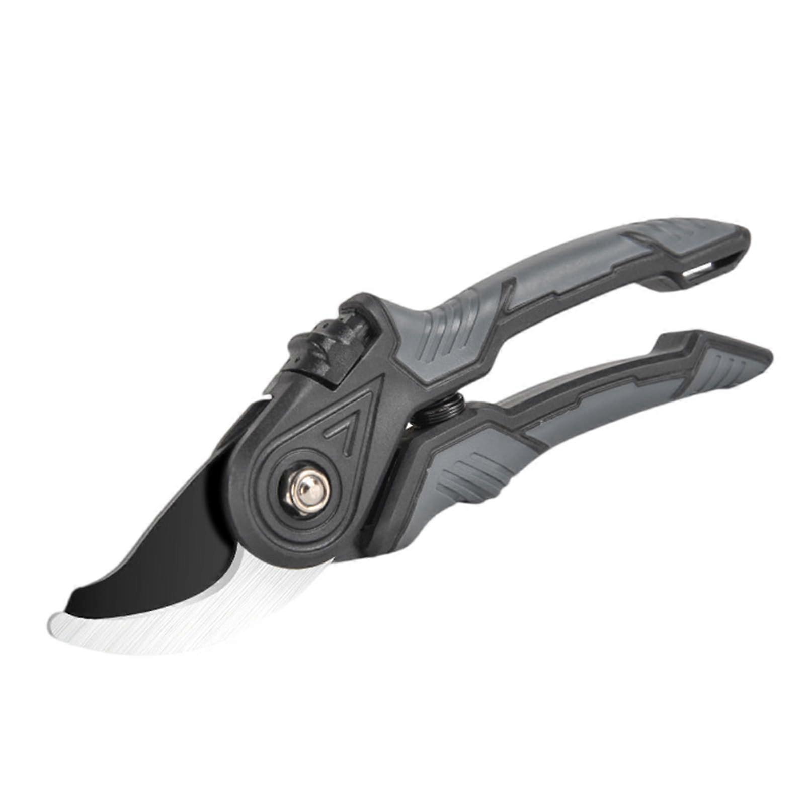 Garden Use Hand Pruner Bypass Pruning Shears for Gardening with Ergonomic Foam Grip Efficient and Professional Plant Trimming Tool Gray Black