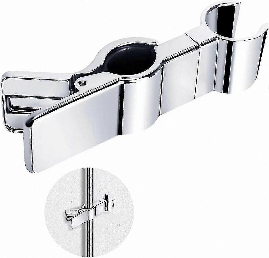 Adjustable Shower Head Holder with 45 Rotation for Handheld Shower, No Drilling Required, 2 Pack Metal Shower Bar Bracket