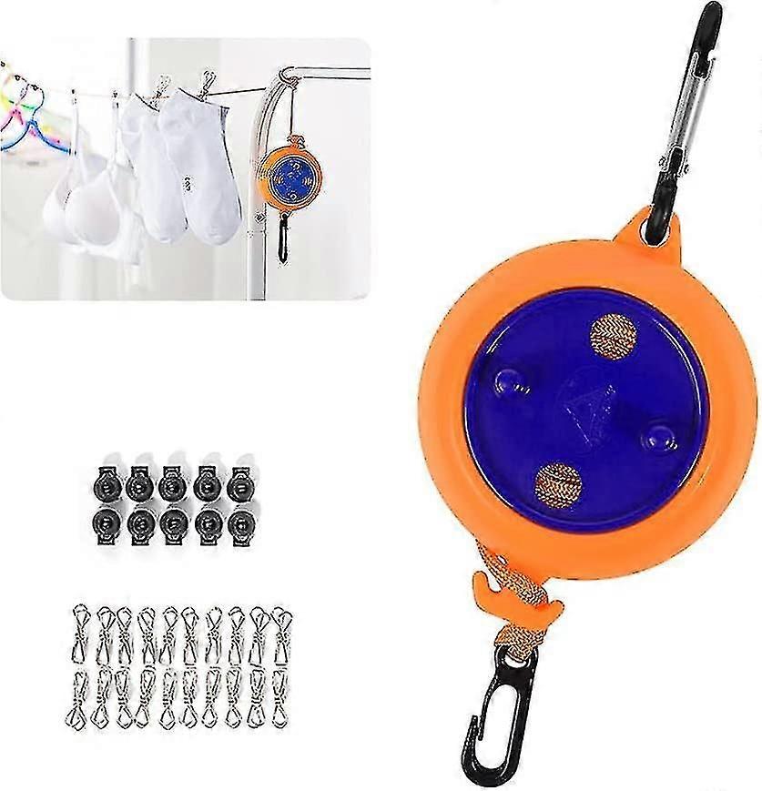 Washing Line, Extendible Clothes Line, Camping Washing Line, Portable Clothes Line With Pegs