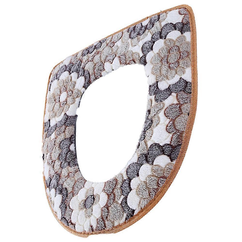 Toilet Mat with Zipper, Thick, Warm and Soft, with Handle, Washable