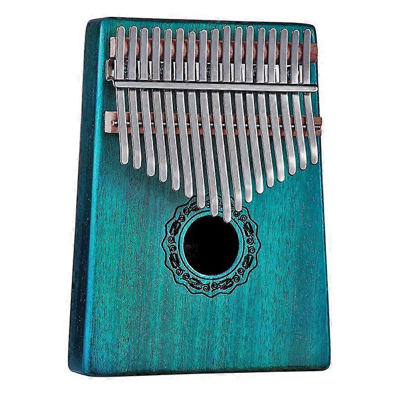 Hluru Kalimba 17 Keys Musical Instrument Professional Full Solid Wood Kalimba 21 Keys with Sound Hole Below Mbira For Beginner