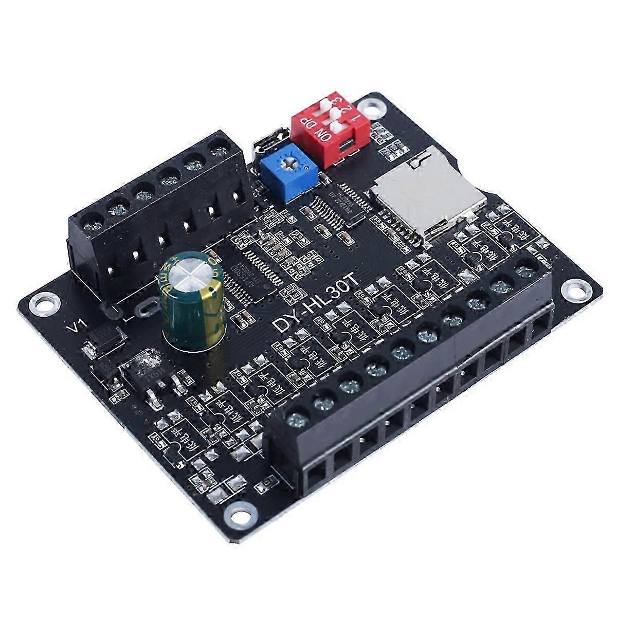 30W MP3 Voice Playback Module with Trigger Music Player, Power Amplifier Board for TF Card up to 32G Max DY-L30T