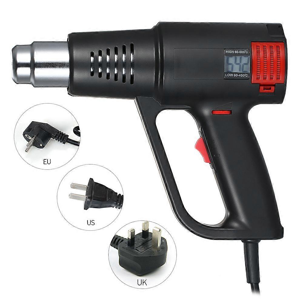 2000W Industrial Fast Heating Hot Air Gun LCD Digital Temperature-controlled High Quality Handheld Heat Blower Electric Adjustable Temperature Heat Gu