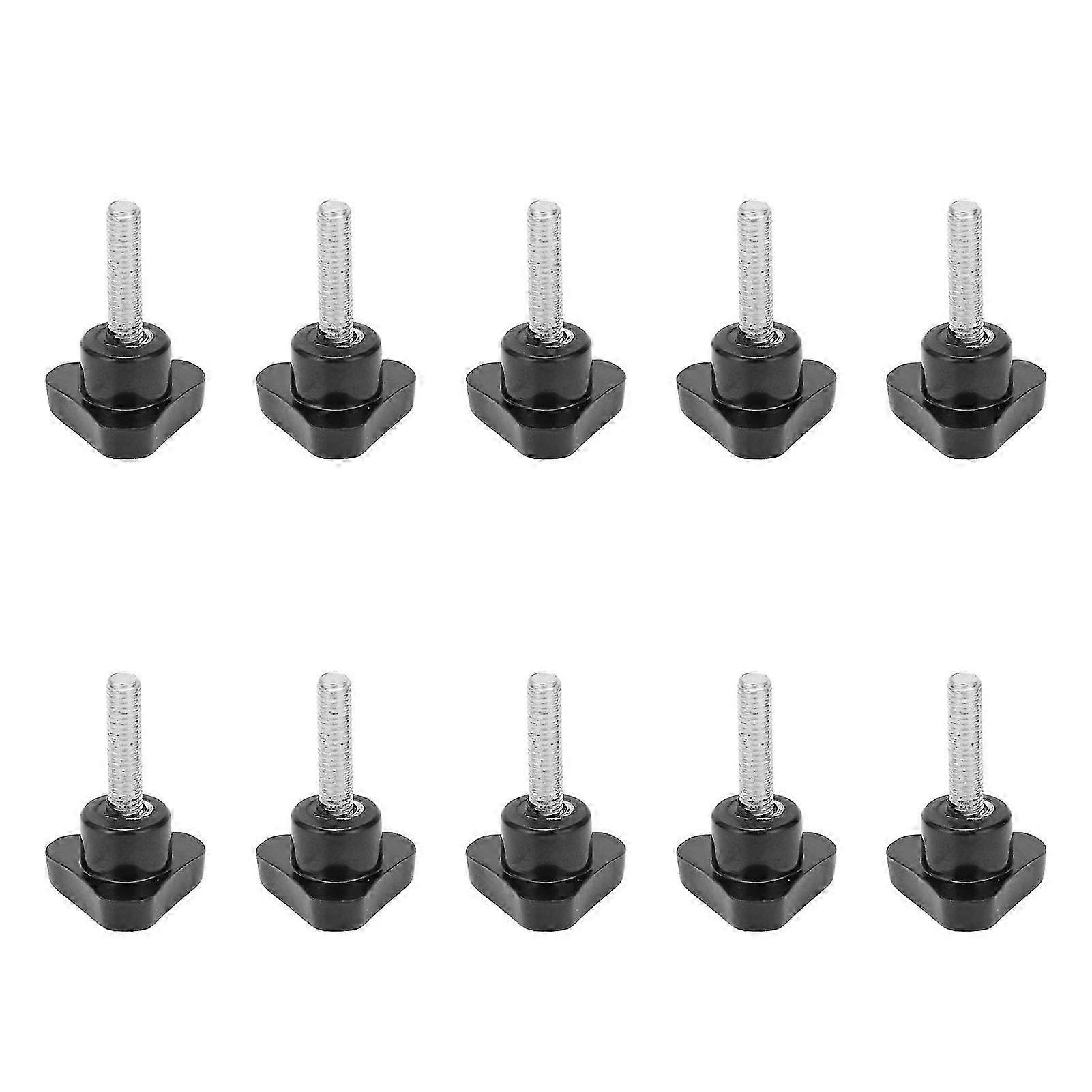 10Pcs Knob Bolt Lathe Hand Grip Twist Knob Nut Screw Triangle Locking Handle Hardware M5x20x20 SZRH A-DS