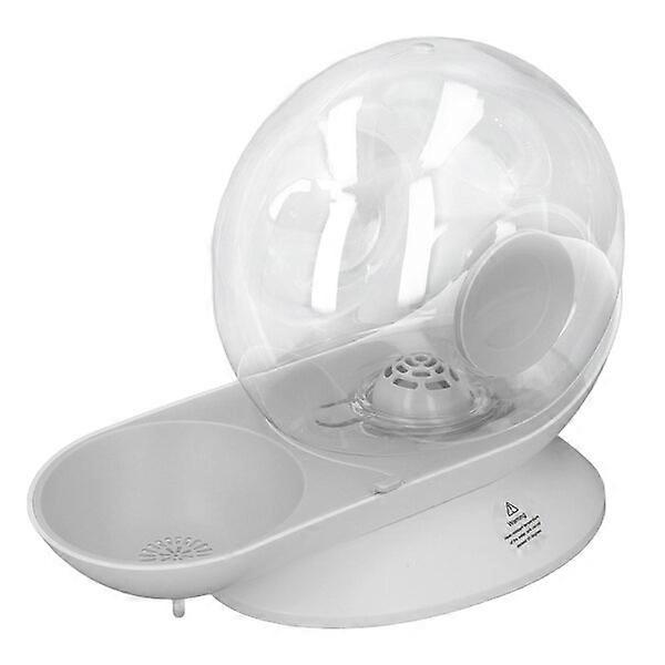 Pet water dispenser, gray, made of PP material, safe, durable and easy to install