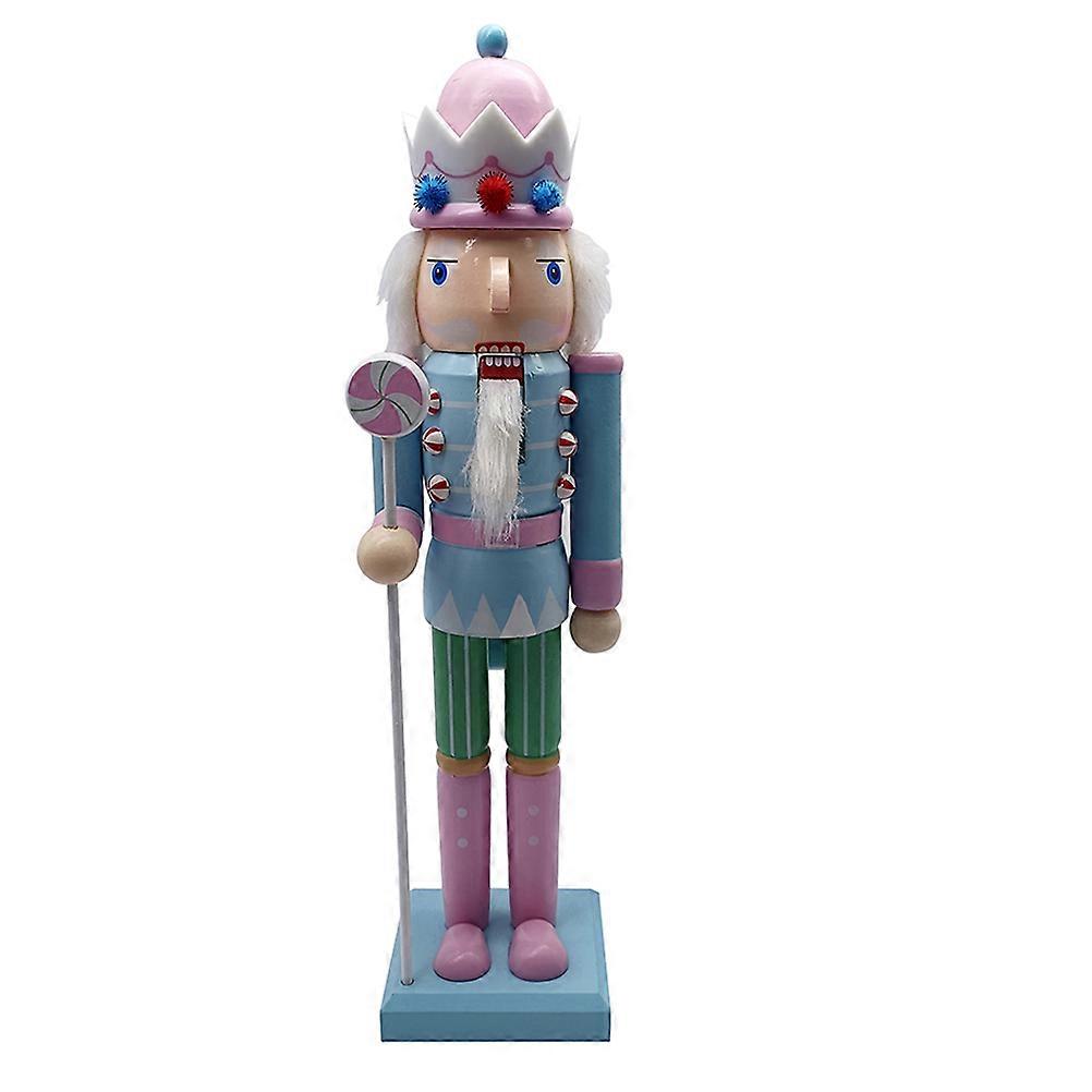 Wooden Traditional Nutcracker Soldier Ornament for Desktop Christmas Holiday Decoration