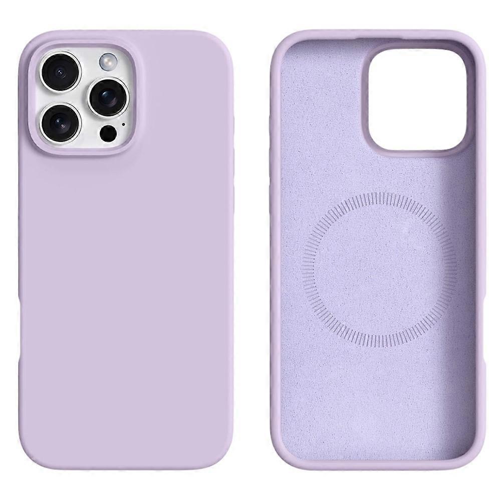 Compatible For iPhone 16 Pro Max Case Compatible with MagSafe Liquid Silicone + PC Phone Cover
