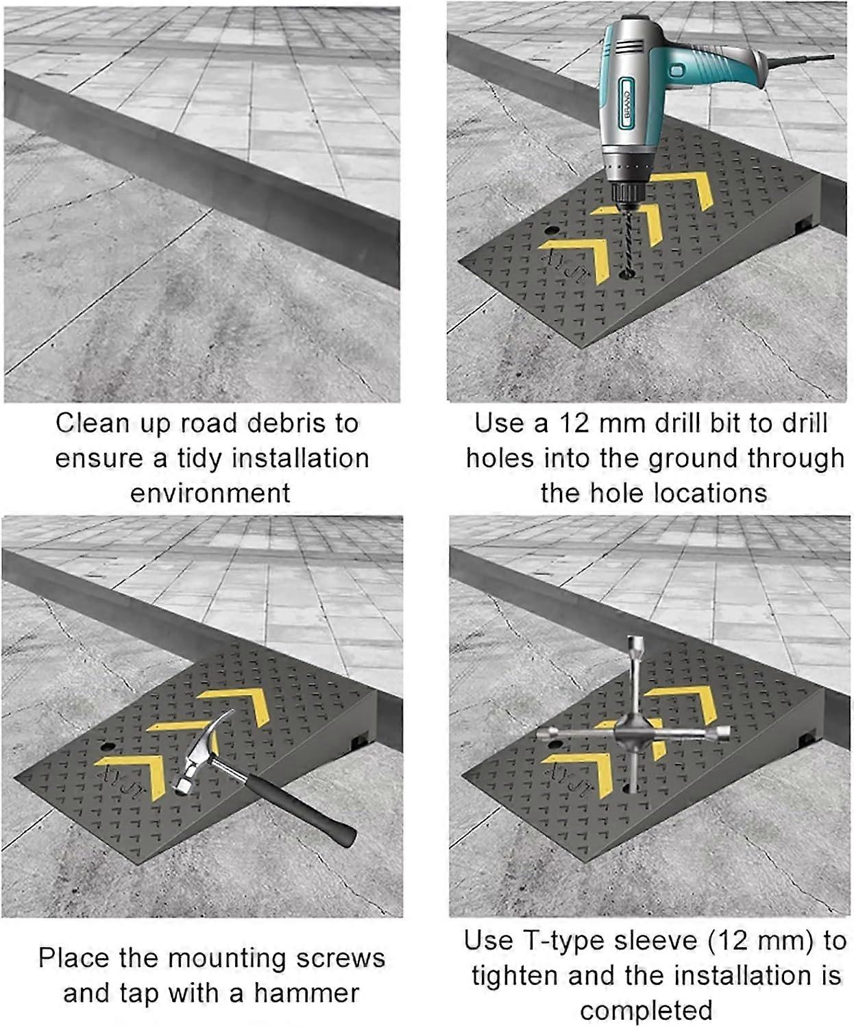 Ramp Rubber Threshold Ramps Driveway Ramps For Low Cars Rubber Curb ...