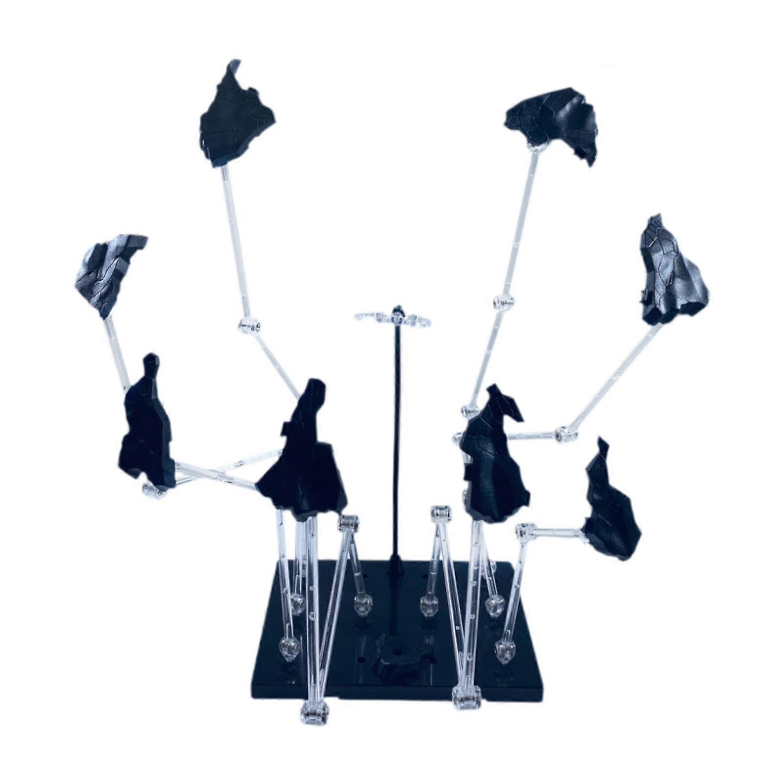 Model Action Figure Stand with Flying Rock Effect Decor Doll Model Bracket