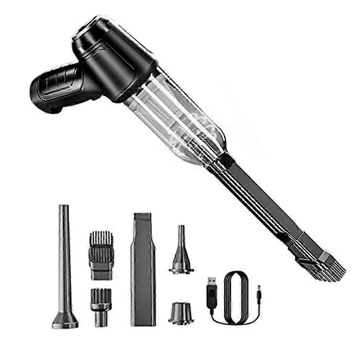 12000PA High Power Wireless Handheld Car Vacuum Cleaner, Mini Portable Cordless Vacuum with 3 Hooks