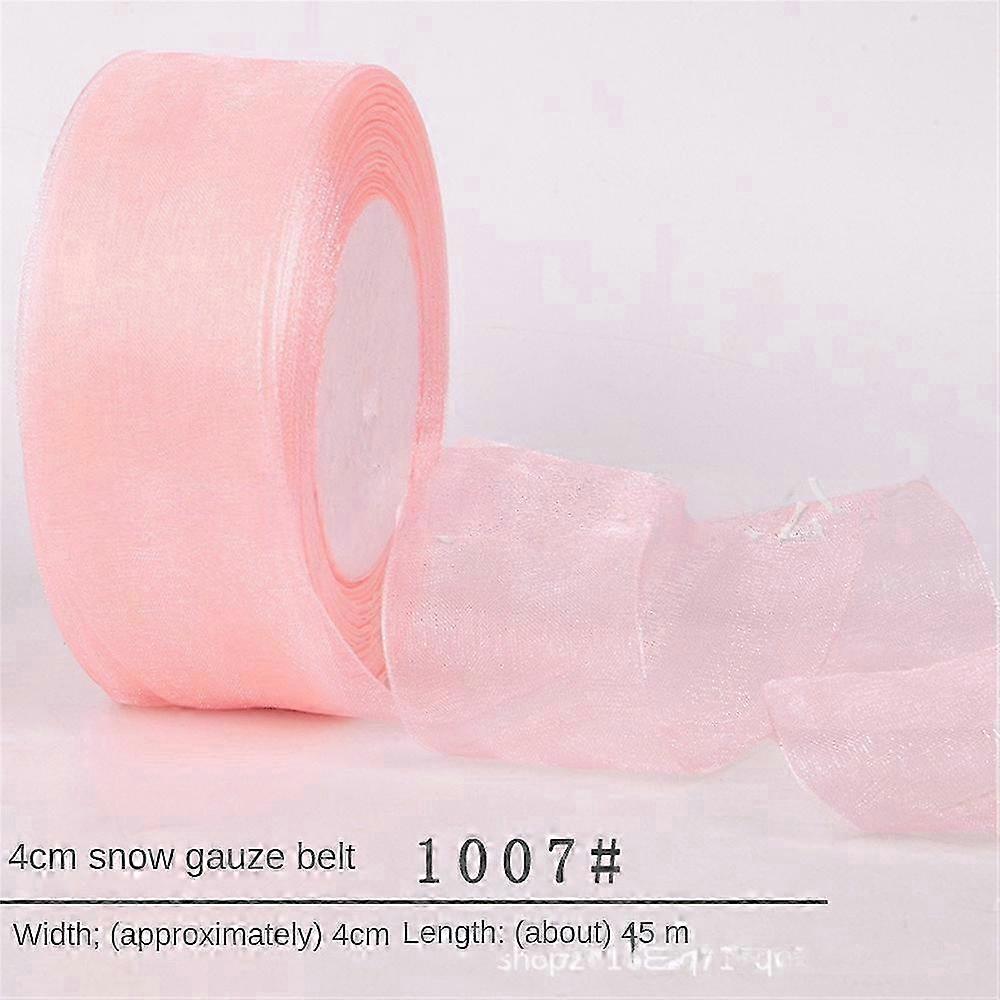 Sheer Chiffon Ribbon with Woven Edge for Crafting and Decor - 45m Rolls