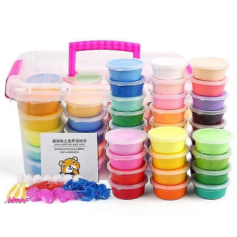 8 Colors Air Dry Ultra Light Modeling Clay Kit Non-Toxic Gift for Kids
