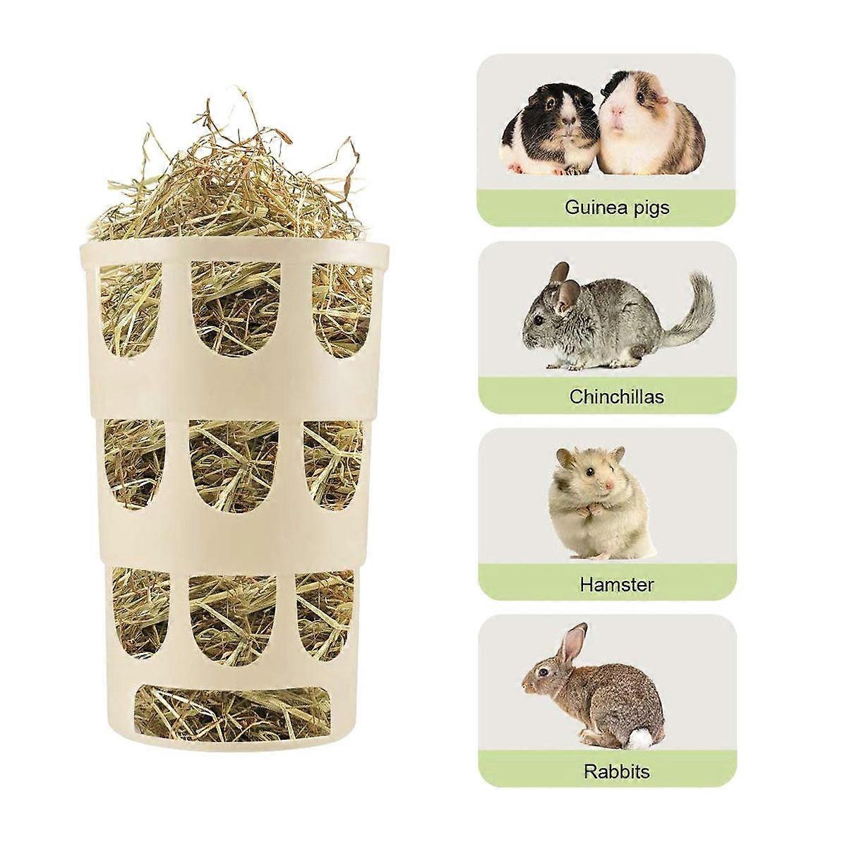 Rabbit Grass Feeder for Cage Use with 2Pcs Practical Feeding Racks