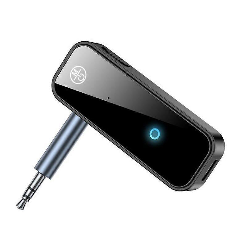 Aux Bluetooth Adapter for Car, 2 in 1 Bluetooth 5.3 Receiver Transmitter for Car with Display Screen(Black)