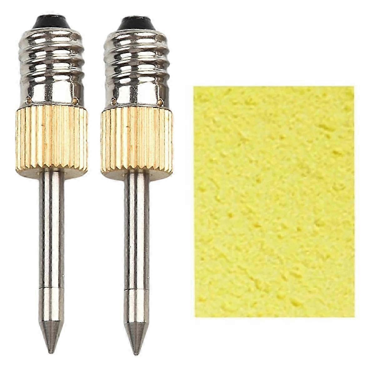 2 Pcs Soldering Iron Tip Set with E10 Interface Welding Tips & USB Soldering Tool Kit