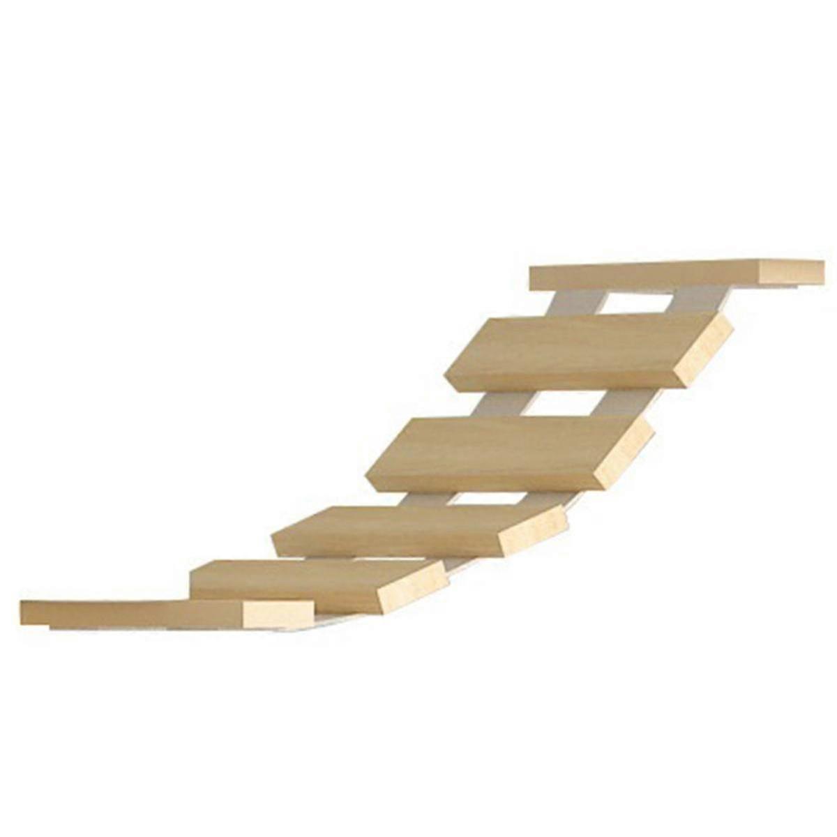 Cat Hammock Climbing Frame Wall Ladder with Solid Wood Connector for Cats