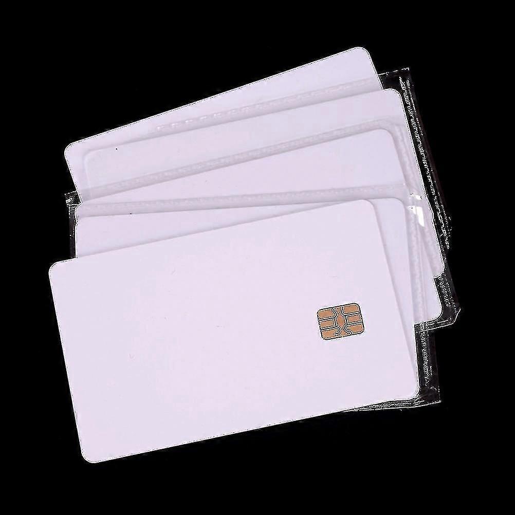 Νέο 5 ολοκληρωμένο κύκλωμα PVC ISO PC με το κενό τσιπ Sle442 άσπρη ασφάλεια καρτών ολοκληρωμένου κυκλώματος επαφών έξυπνων καρτών Sle442