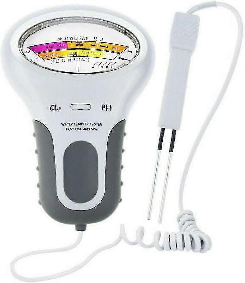 Digitaler pH-Wassertester Schwimmbad Chlortester Wasserqualitätsanalyse (keine Batterie)