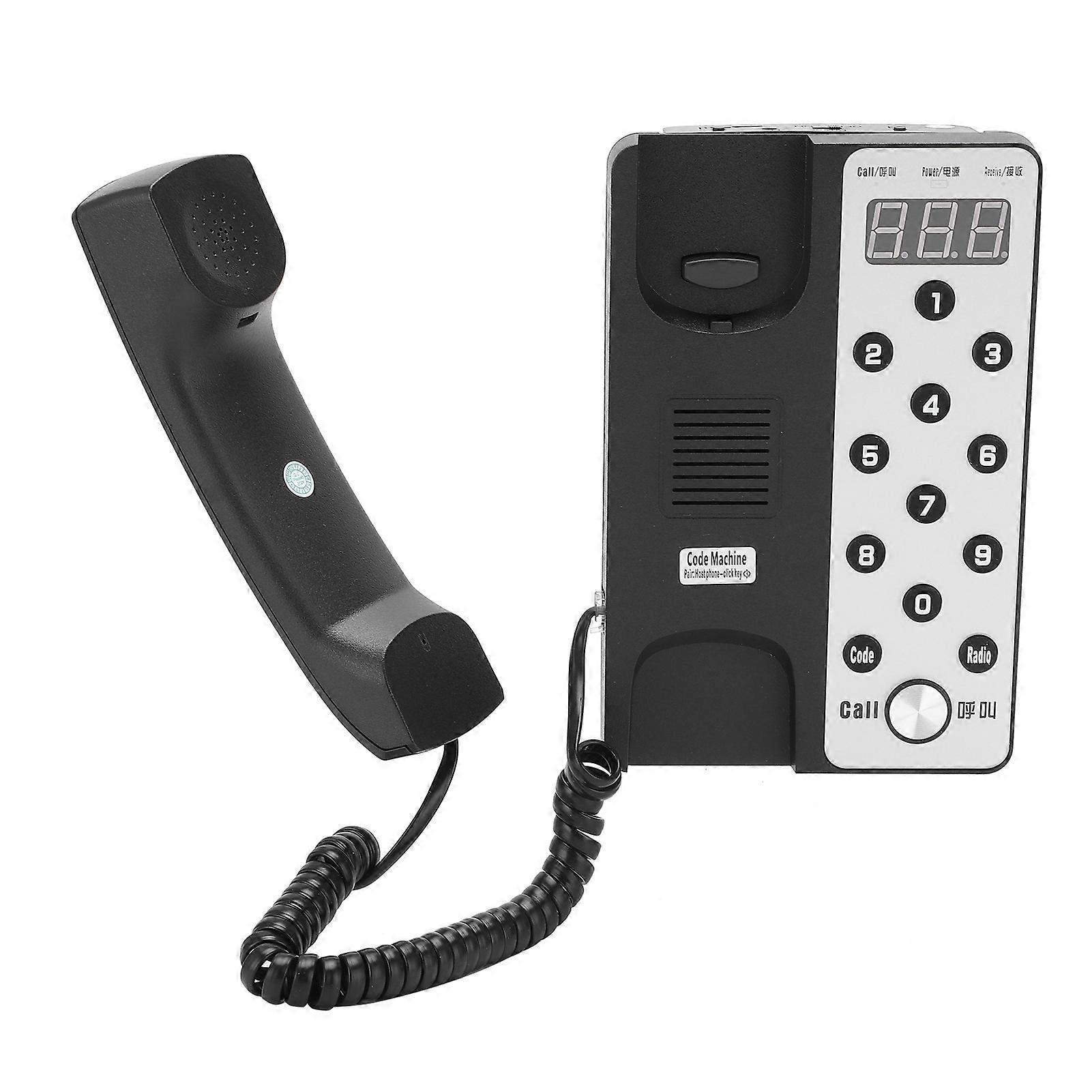 2Sets 1V1 Wireless Intercom Pager Repeater Piepser 100-240V Stecker