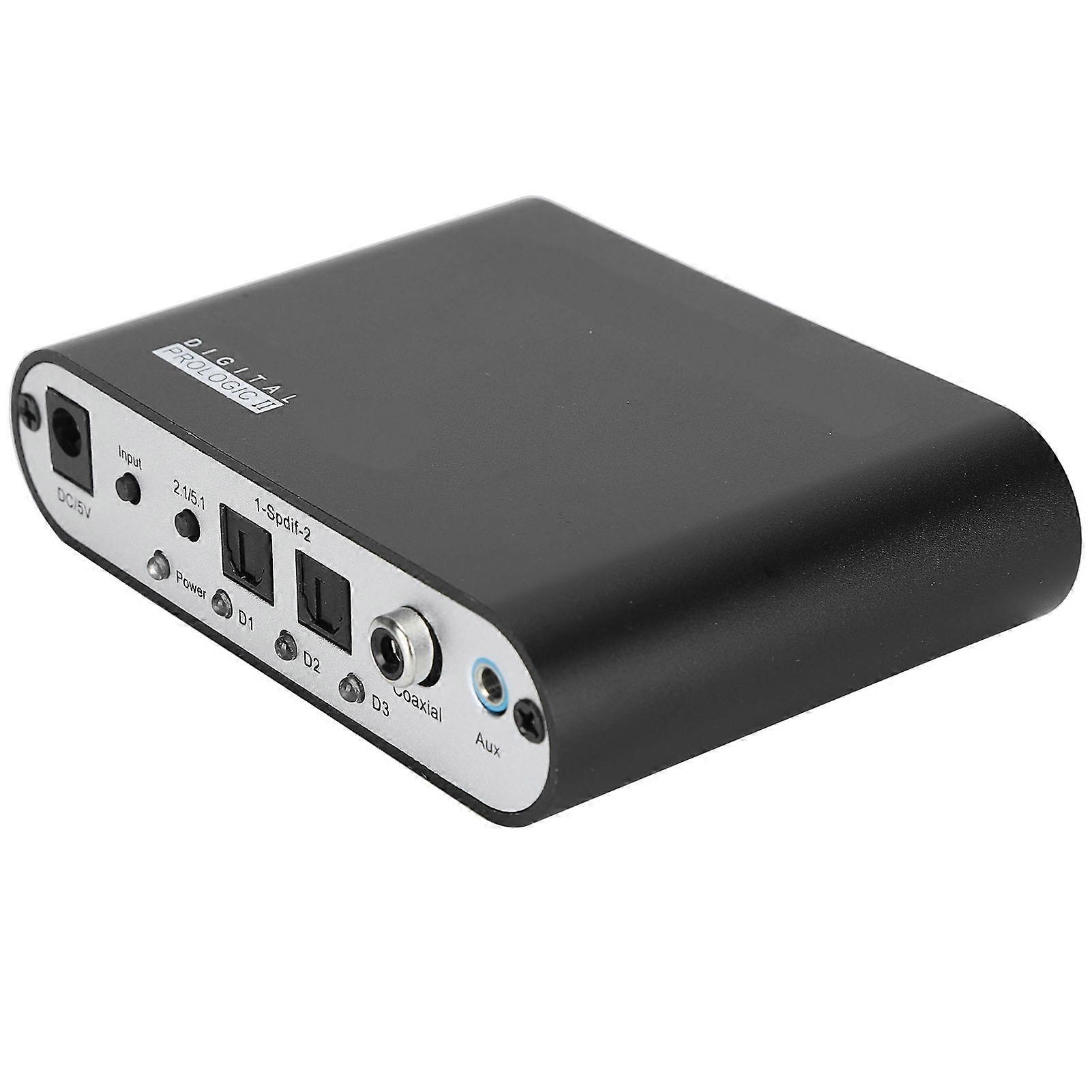 AY42A 2.0 DTS 5.1 Metal Audio Decoder 105x75x25mm Silver