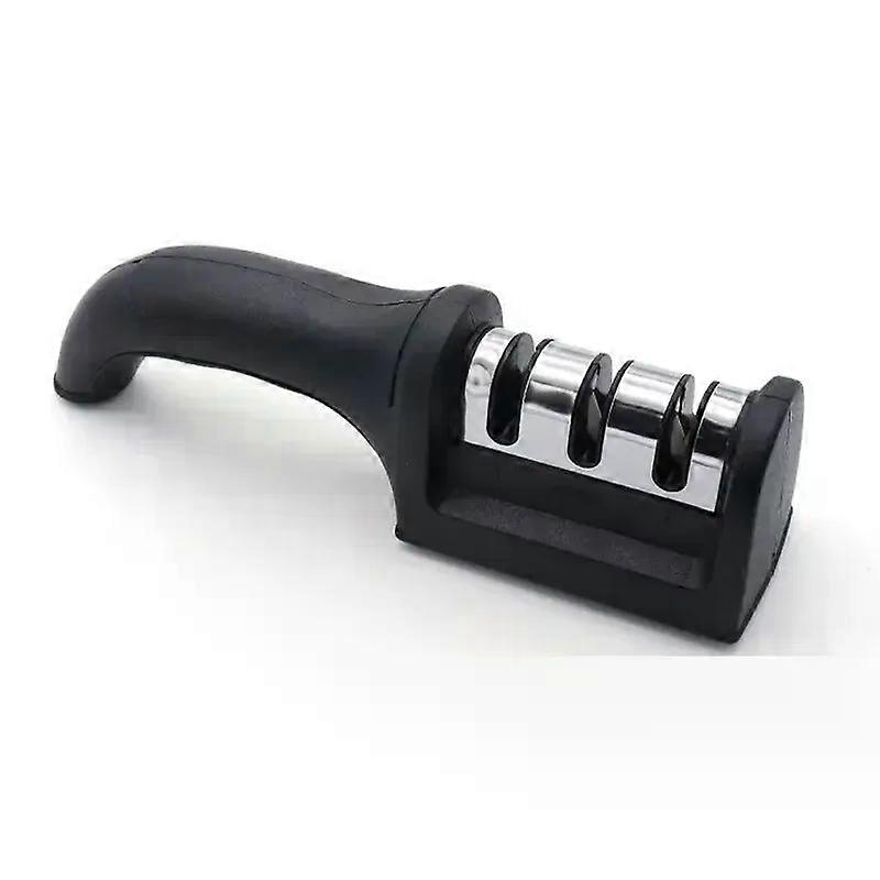 3-Segment Knife Sharpener Knife Sharpeners for Kitchen Knives Stainless Steel Three-Purpose Sharpening Stone for Kitchen Tools