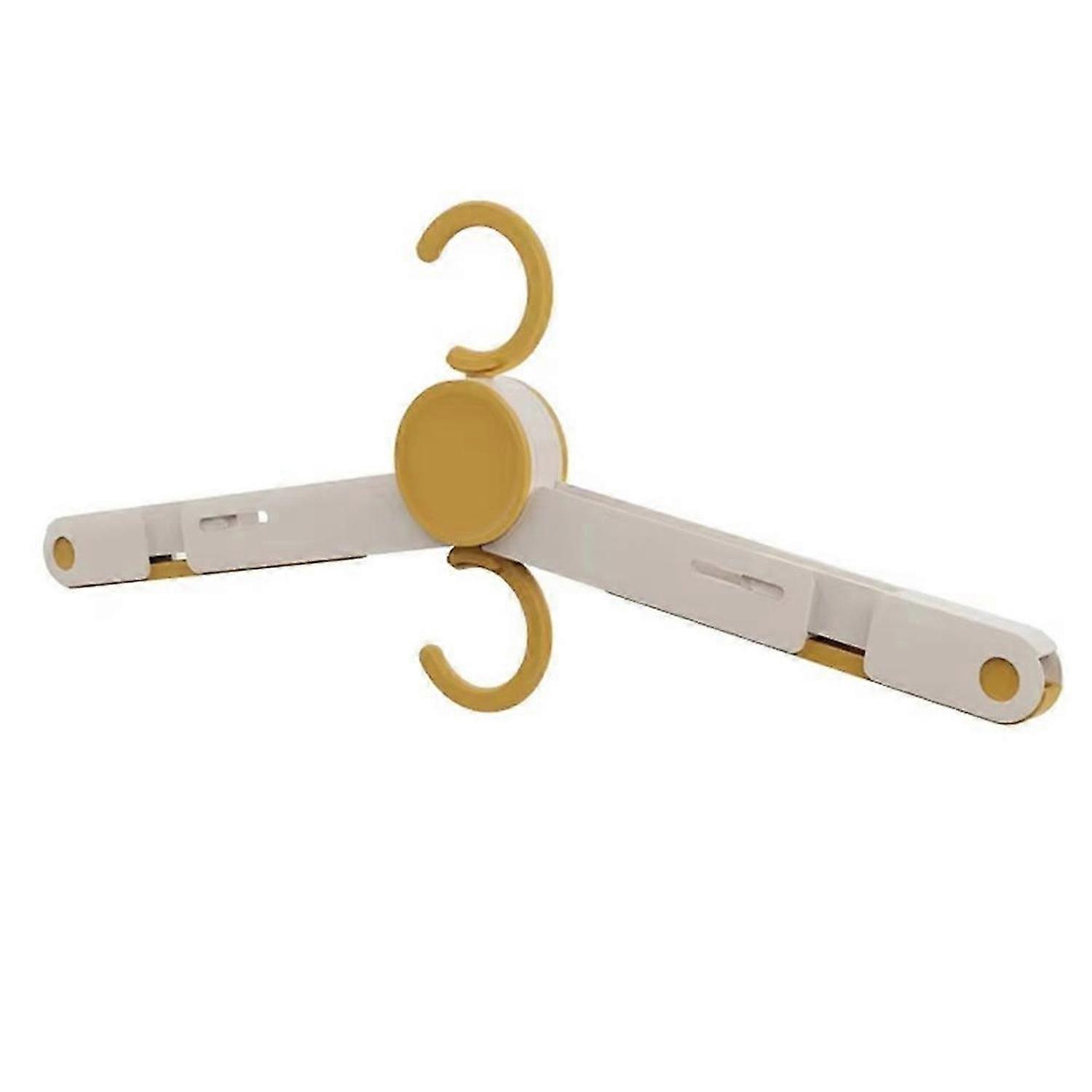 Folding Clothes Hanger with Clips, Multi-Functional Drying Rack C