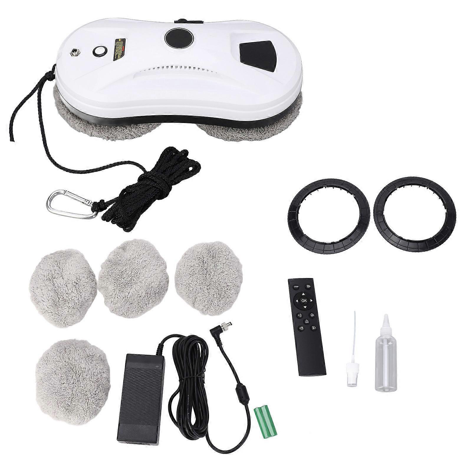 Robot nettoyeur de vitres, planification automatique de routine, puissance d'aspiration 2800 Pa, robot de nettoyage de vitres avec 8 chiffons