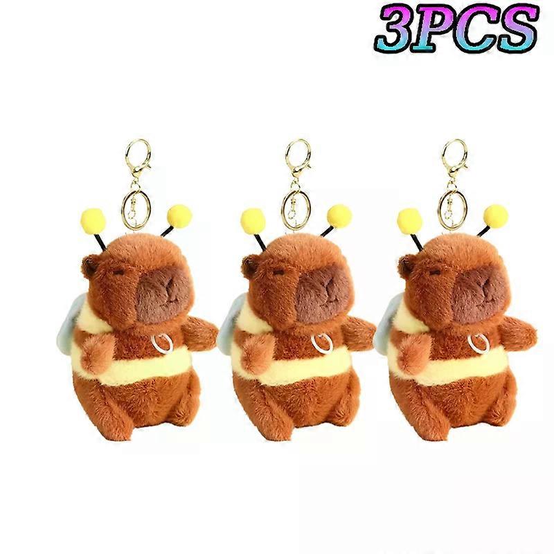 2025 Capibara Shoot Shake Wings Bee Capybara Backpack Capybara Doll Catch Doll Cute Women's Plush Birthday Gift stuffed animals