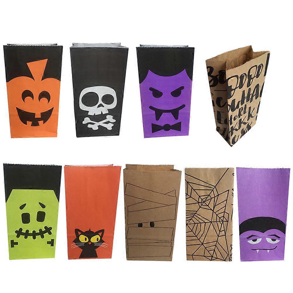 Candy Bags Rectangular Packaging Bag Halloween Party Assorted Color for Food Storage 36Pcs