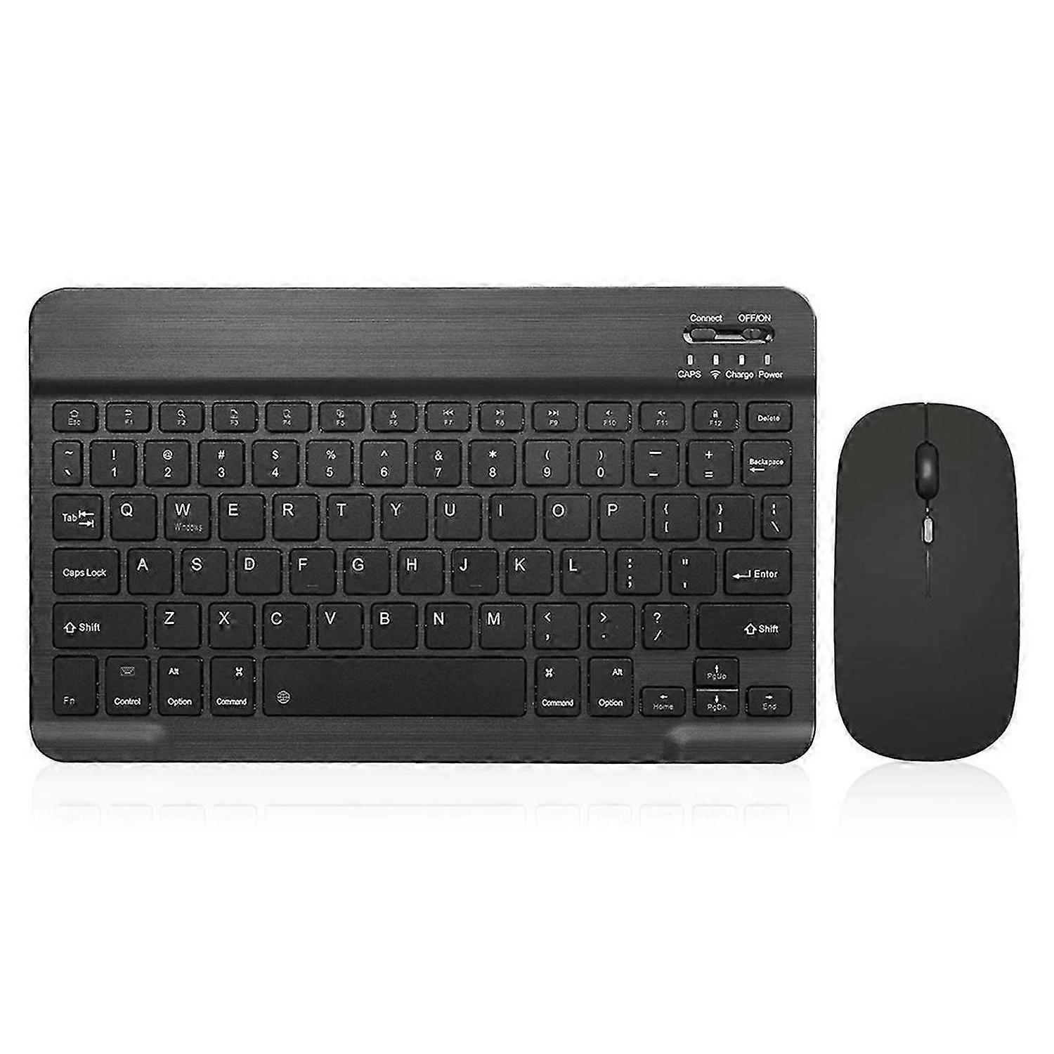 10 Inch Bluetooth Keyboard Ultra-Slim Wireless Mouse Keyboard Set C