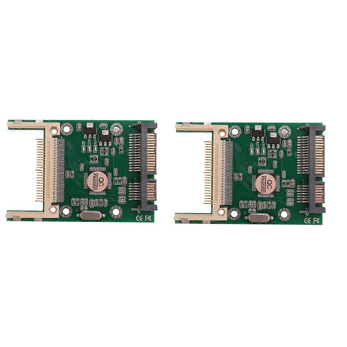 2X Compact Flash to Serial SATA Adapter Converter