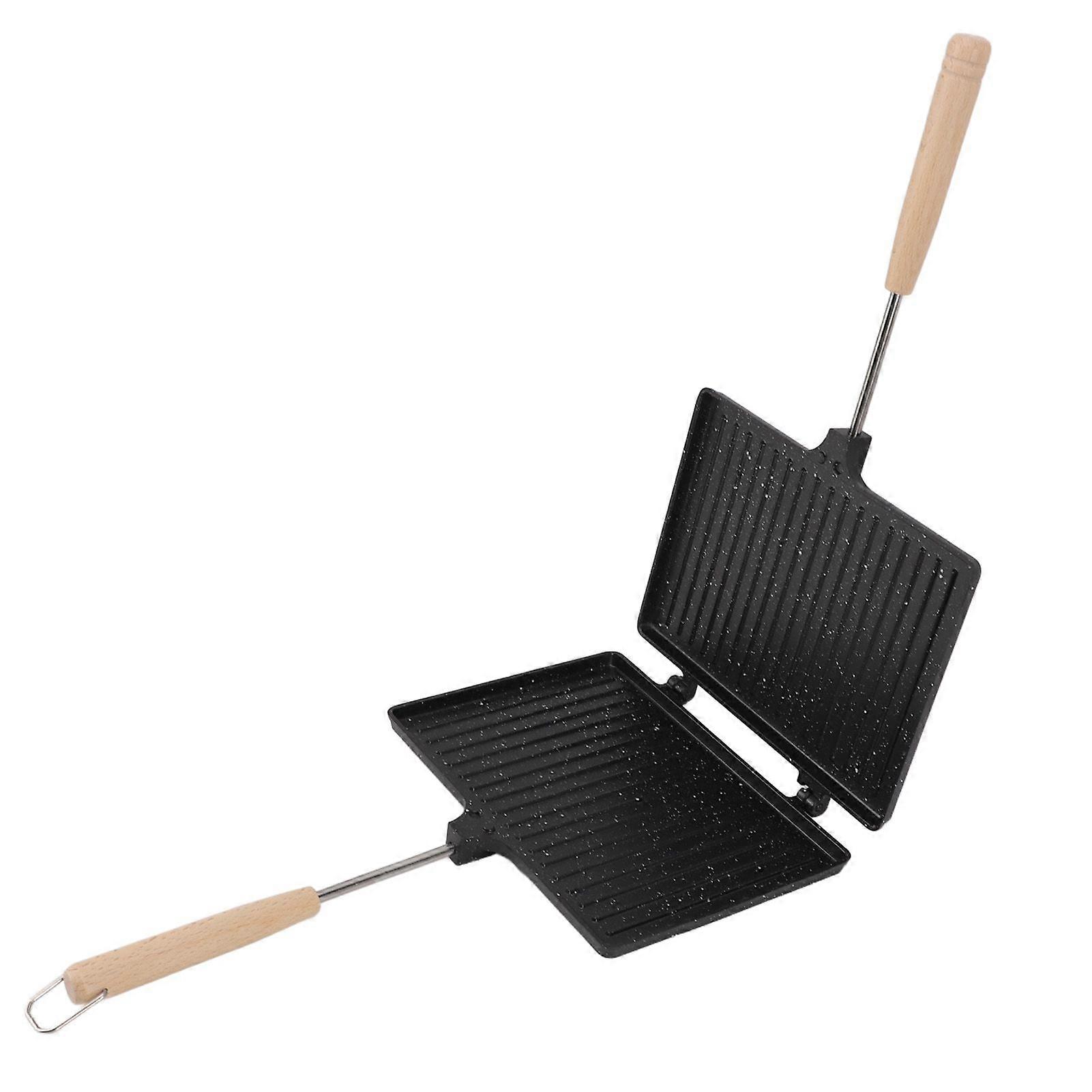 Hand Sandwich Maker Multifunctional Double Sided Prevent Stick Hand Toaster Sandwich Maker for Home Breakfast
