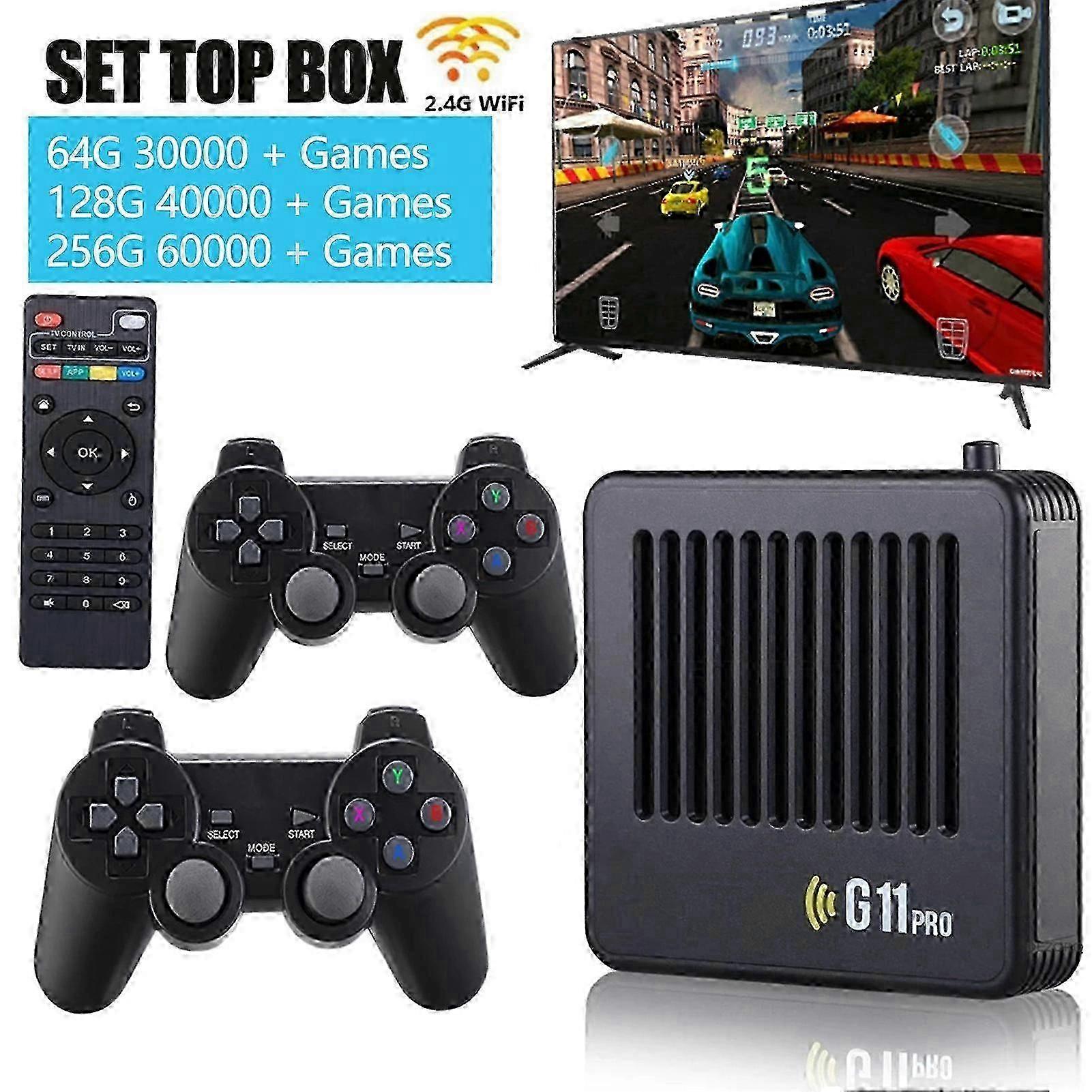 G11 Pro Game Box 4k Hd Tv Game Stick Video Game Console Built-In 40000+ Retro Games Portable Game Player Wireless Gamepad 2025