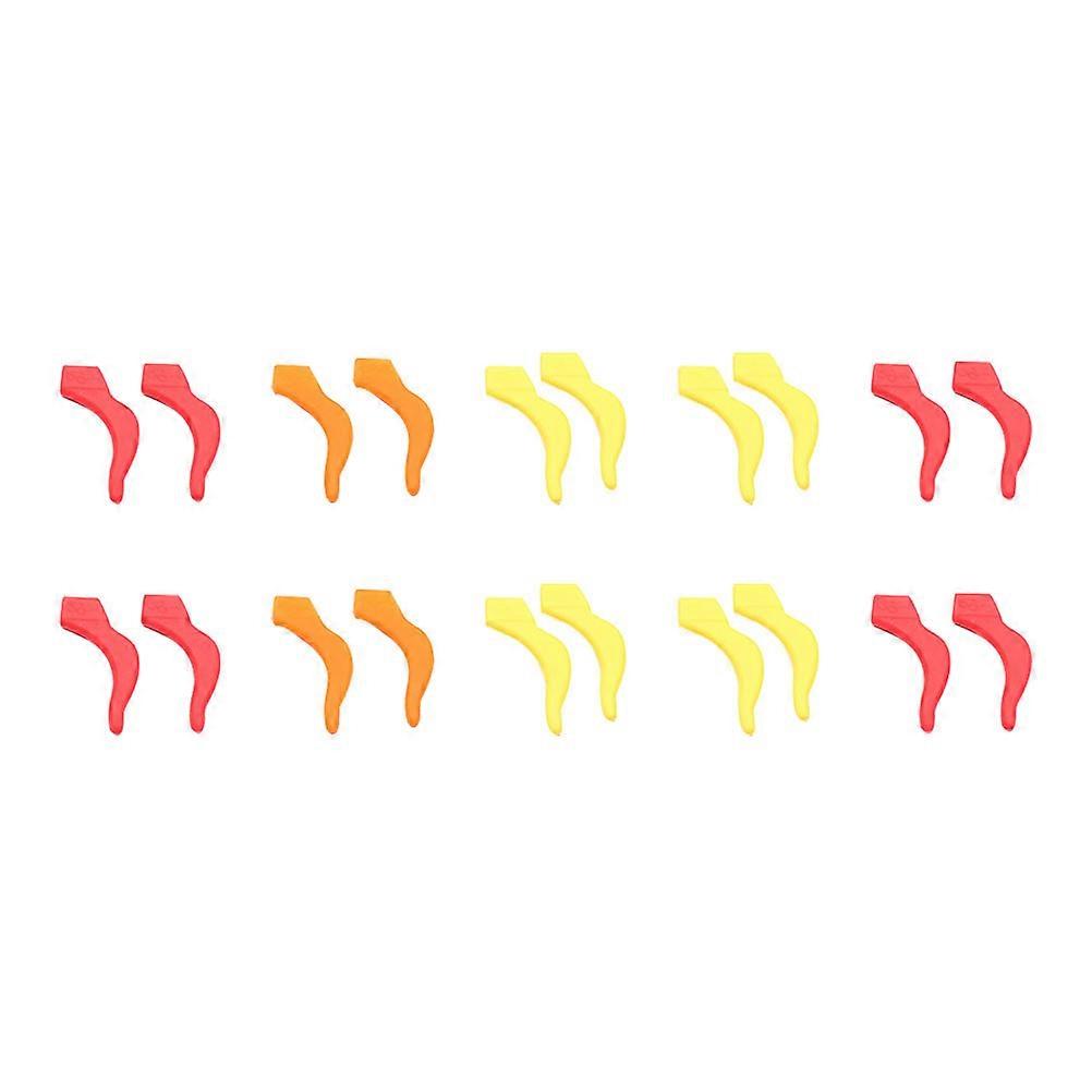 Glasses Hooks Silicone Eyeglasses Retainers for Glasses 72Pcs Mixed Color
