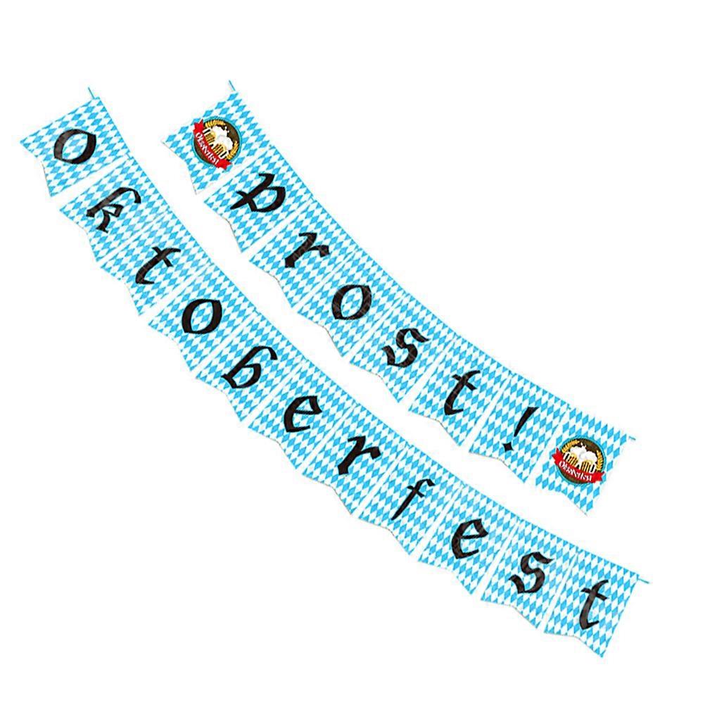Oktoberfest Themed Flags Set Decoration For Festive Atmosphere Assorted Color 1 Set