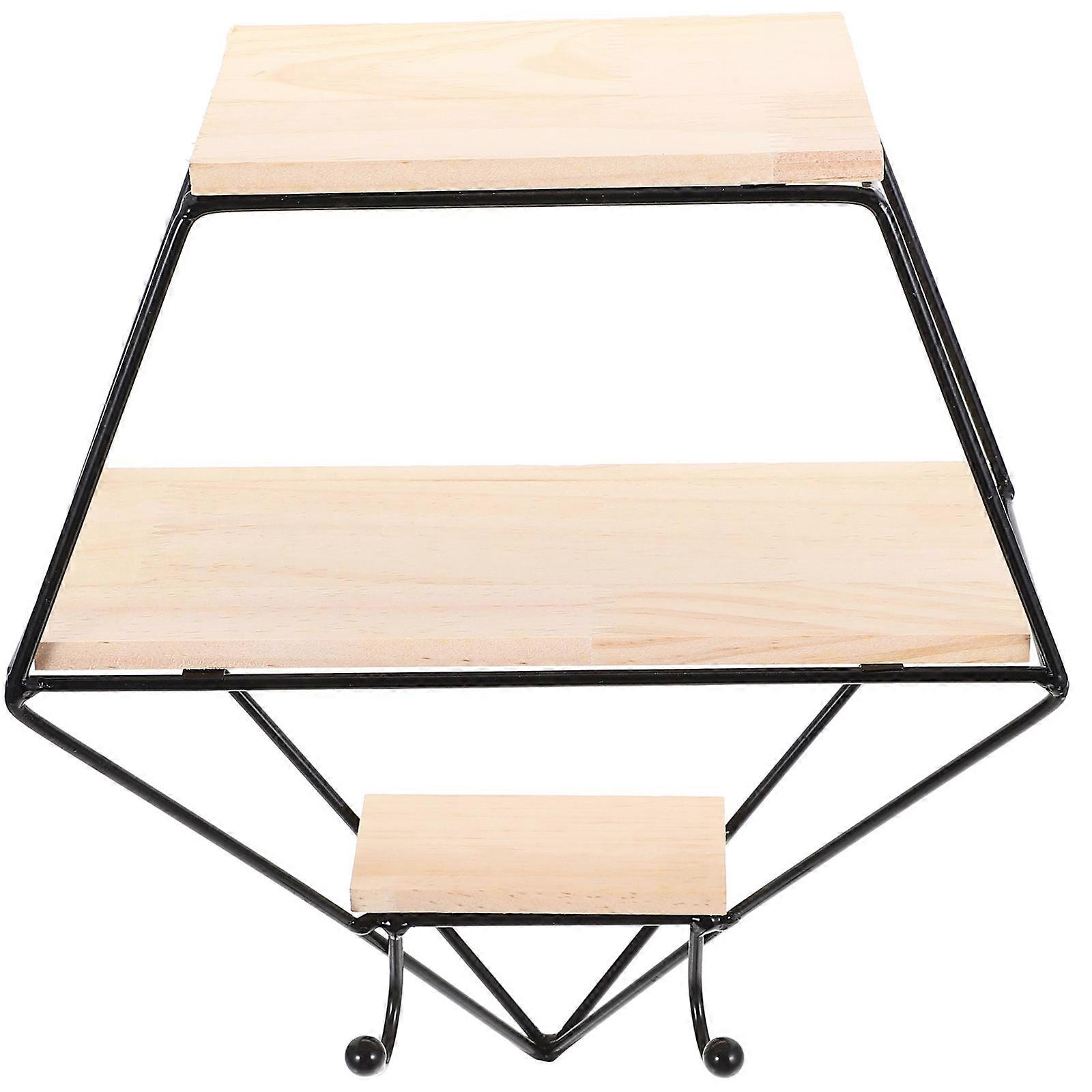 Wall Floating Shelf Decorative 3Pcs Modern Space-saving Organizer For Bathroom Use 31.50X25.00X11.00cm