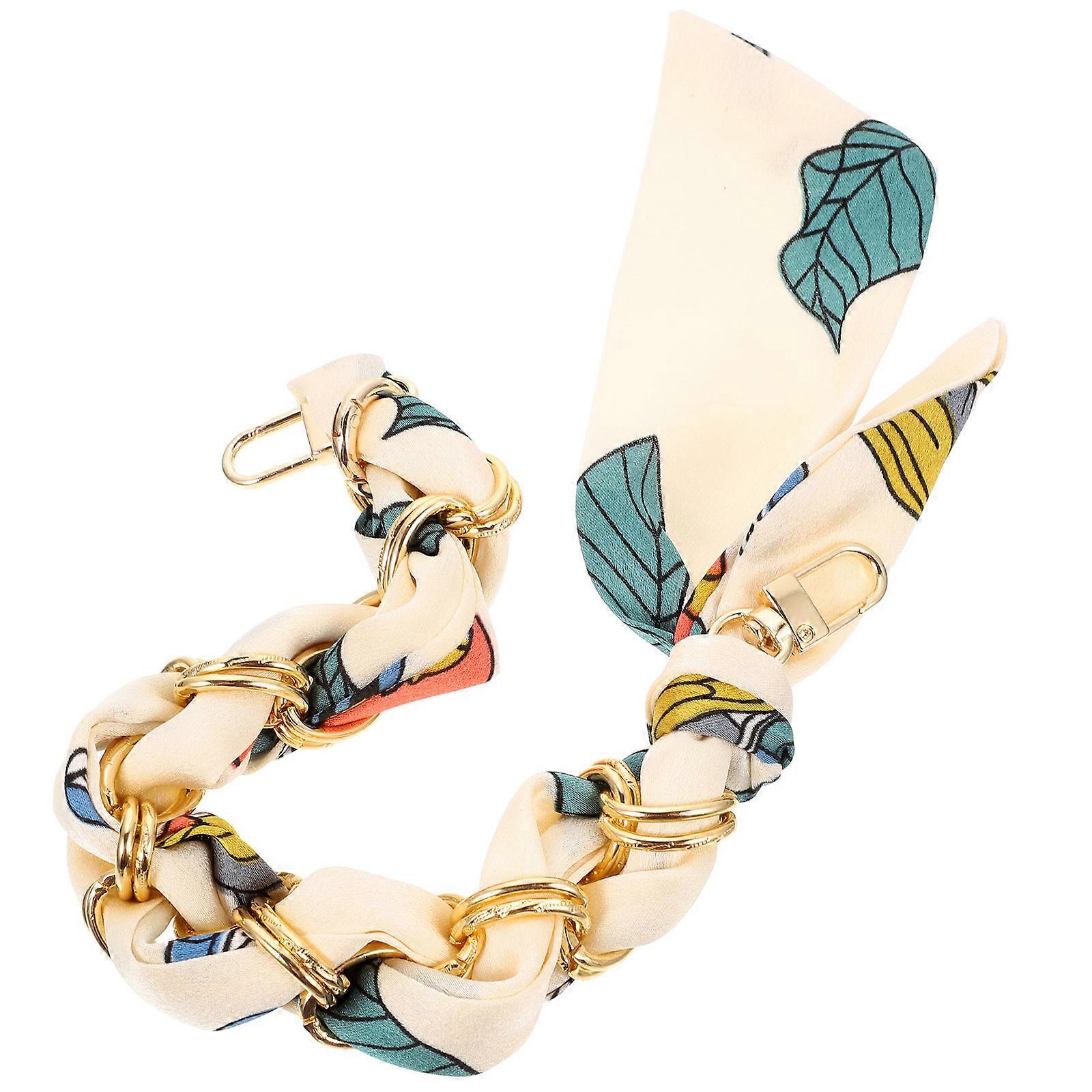 DIY Purse Chain Purse Handle for Replacement 2Pcs Elegant Ribbon Strap